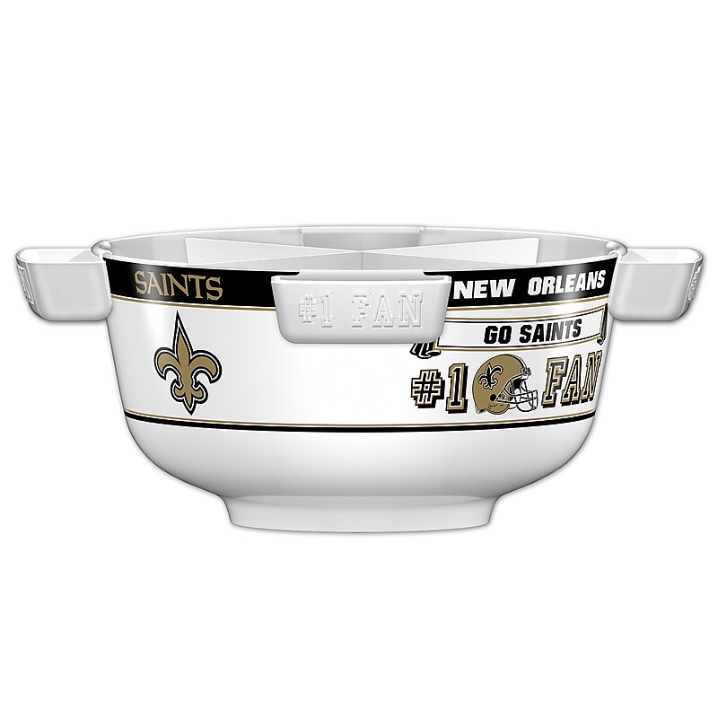 Fremont Die NFL New Orleans Saints Party Bowl Set 14.5" Round (617258032525) image 1