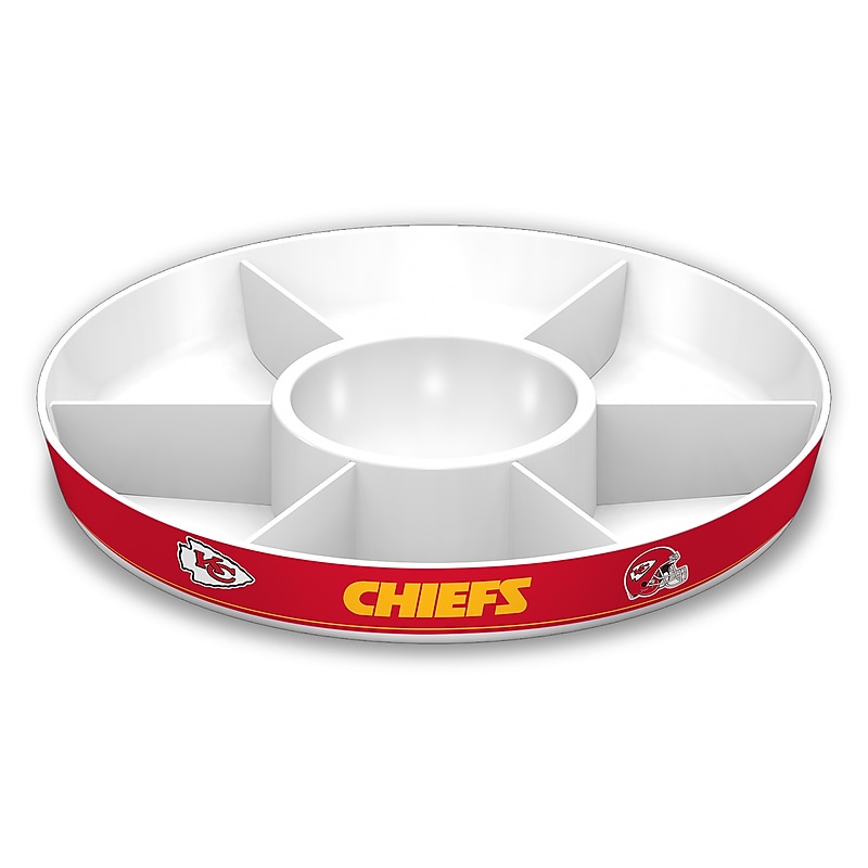 Fremont Die NFL Kansas City Chiefs Party Platter 14.5" Round (023245971256) image 1