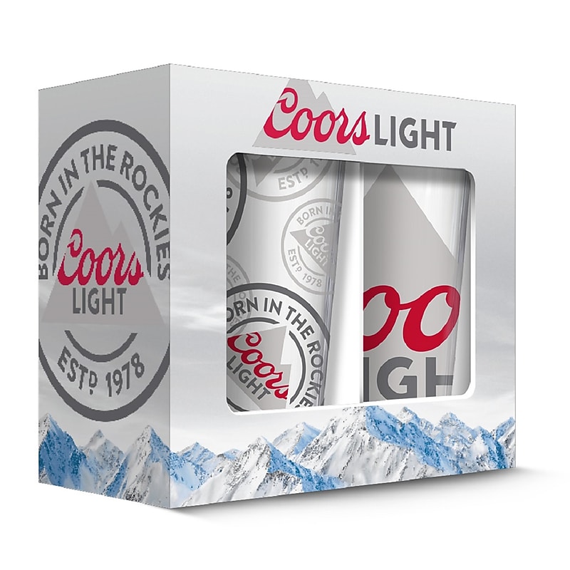 Coors Mountain Print Glass, 2 Pack (190443001426) image 1
