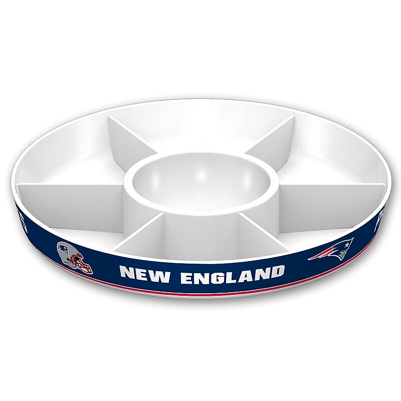 Fremont Die NFL New England Patriots Party Platter 14.5" Round (023245971119) image 1