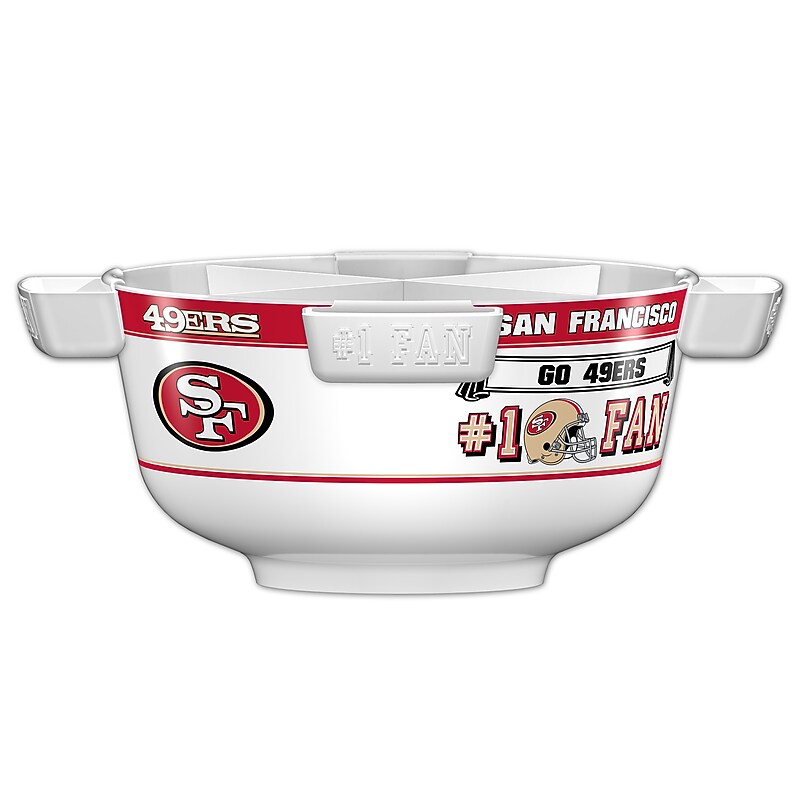Fremont Die NFL San Francisco 49ers Party Bowl Set 14.5" Round (617258032433) image 1