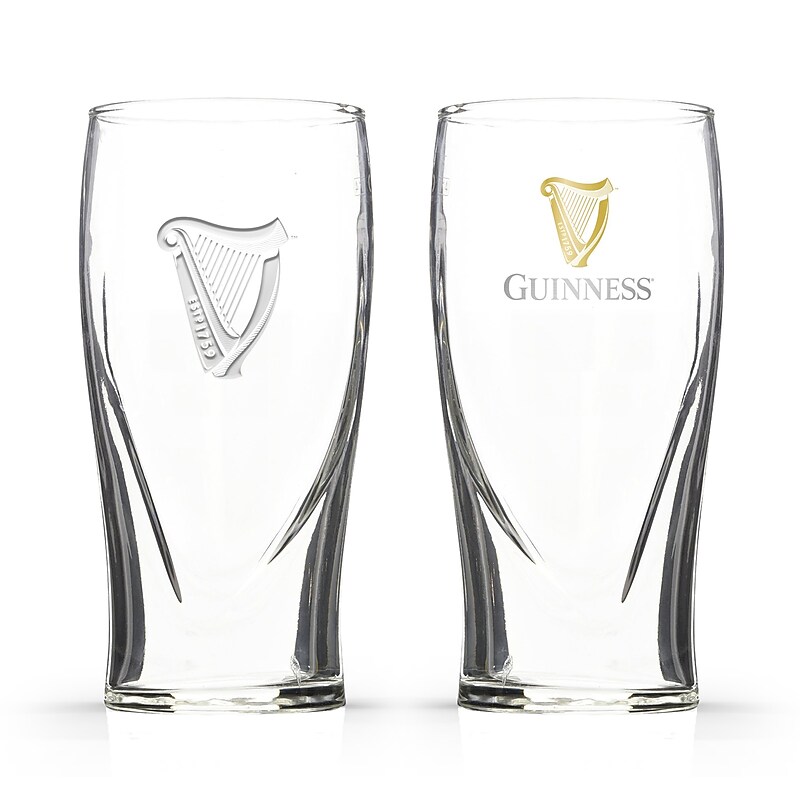 Guinness Single Gravity Glass with Real Gold Harp (190443001877) image 1