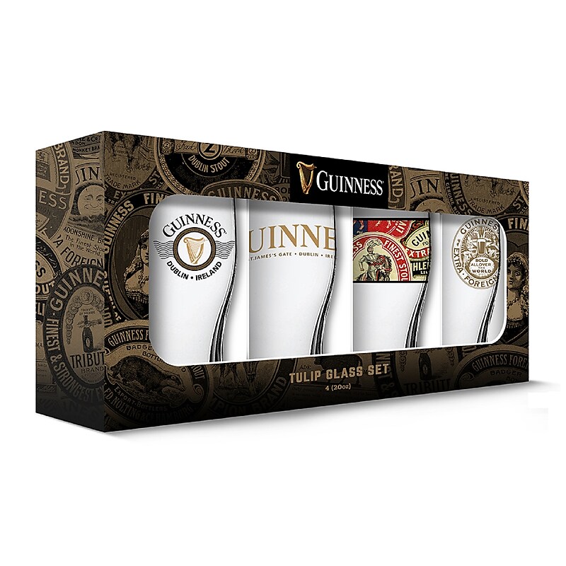 Guinness Boxed Tulip Glass, 4 Pack (190443001938) image 1