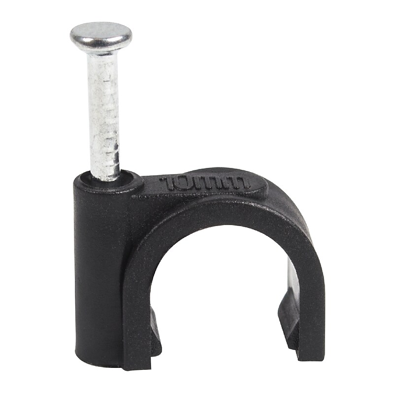 QualGear CC10-B-100-P 10mm Cable Clips 100/Pack image 1