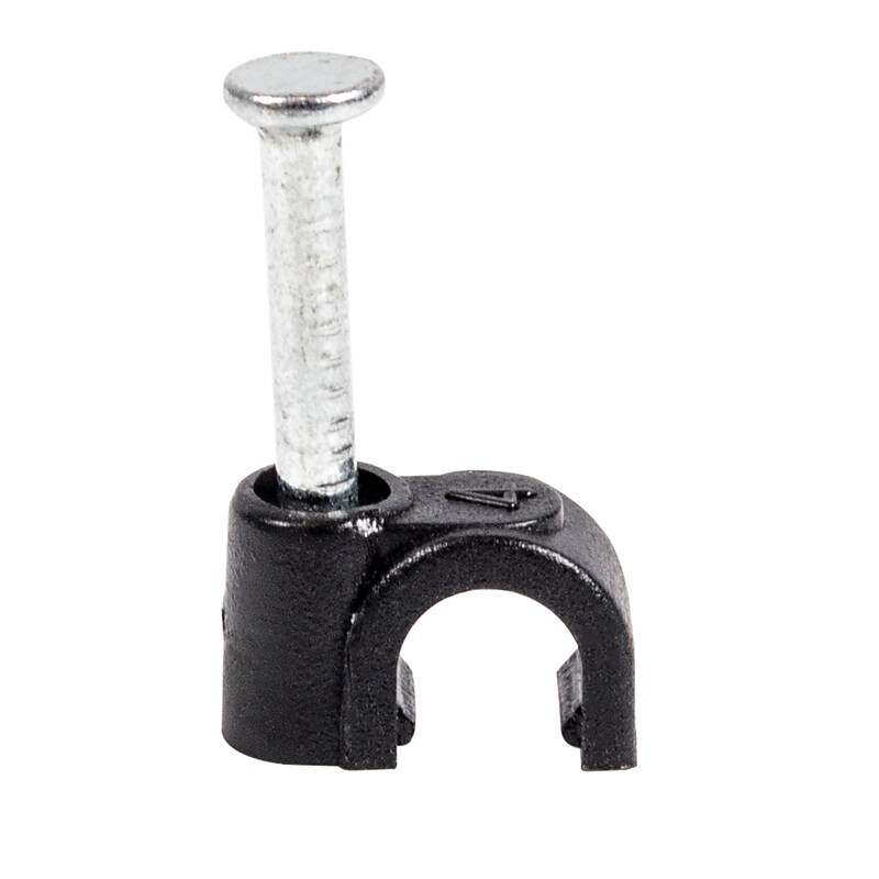 QualGear CC4-B-100-P 4mm Cable Clips 100/Pack image 1