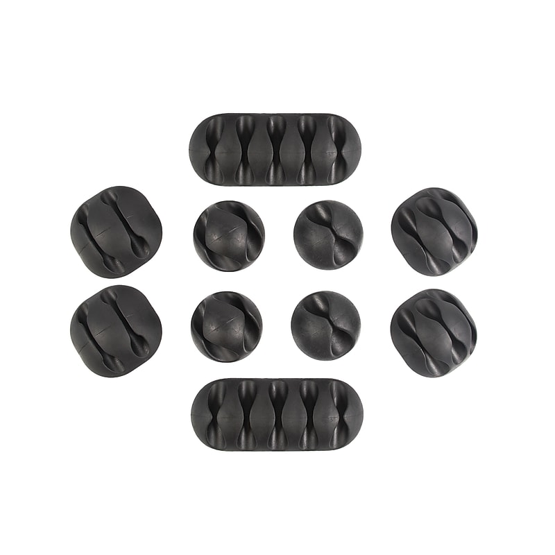 QualGear CCH-B-10-B Helps prevent cable damage. 10/Pack image 1