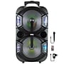 QFX 10-In. Portable Bluetooth Party Sound System, 2-Pack, Black (PBX-210)~#|#~sp217025017_sc7