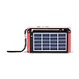 QFX Portable AM/FM/Shortwave Radio with Bluetooth, Flashlight & Solar Panel, Red (R-37)~#|#~sp217025057_sc7