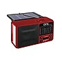 QFX Portable AM/FM/Shortwave Radio with Bluetooth, Flashlight & Solar Panel, Red (R-37)~#|#~sp217025059_sc7
