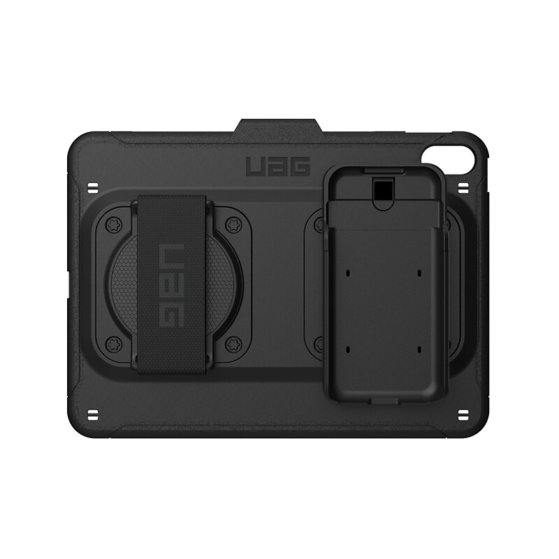 UAG Rugged iPad 10.9" 10th Gen MPOS Case w/ Hand & Shoulder Strap, Black (124109BM4040) image 1