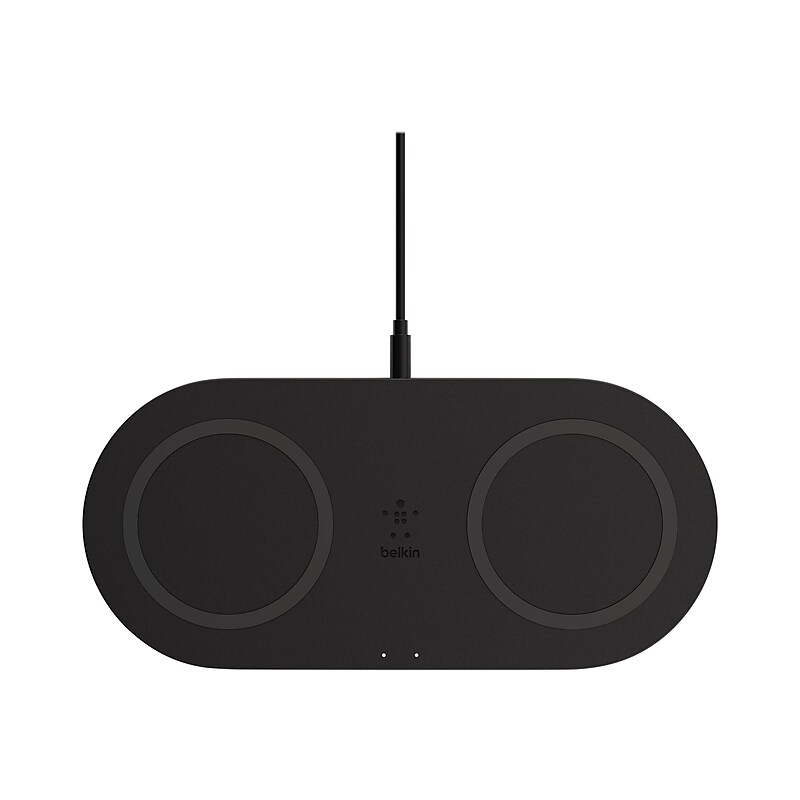 Belkin BoostCharge Dual Wireless Charging Pads, Black (WIZ002TTBK) image 1