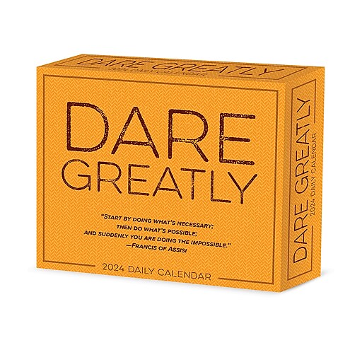 2025 Willow Creek Press Dare Greatly, Daily Quotes and Inspiration Box