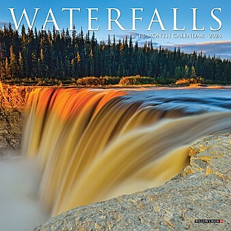 2024 Willow Creek Waterfalls 7" x 7" Monthly Wall Calendar, Multicolor (36990)