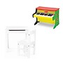 Melissa & Doug Learn-to-Play Piano with Wooden Lift-Top Desk & Chair, White (1314-30231-KIT)~#|#~sp218009824_sc7