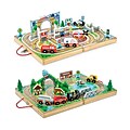 Melissa & Doug Take-Along Town with Take-Along Railroad