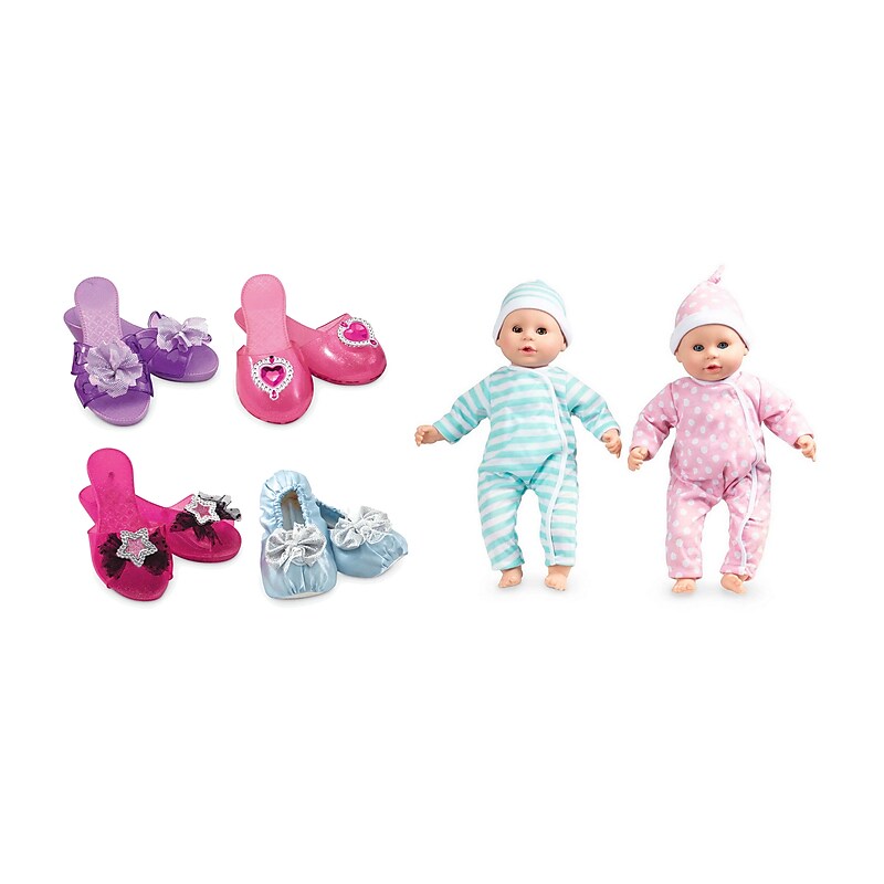 Melissa & Doug Dress-Up Shoes, Role Play Collection with Mine to Love, Luke & Lucy (8544-31711-KIT) image 1