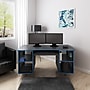 Whalen Emergent Gaming 60"W Computer Desk, Black (SPUS-EGDB)~#|#~sp21804797_sc7