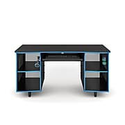 Whalen Emergent Gaming 60" Laminate Computer Desk, Black (SPUS-EGDB)