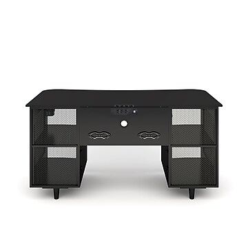 Whalen Emergent Gaming 60" Laminate Computer Desk, Black (SPUS-EGDB)