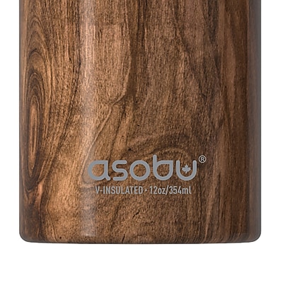 ASOBU Slim Can Insulated Cooler Sleeve, 12 oz., Wood (FC3G) - Thumbnail 3