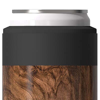 ASOBU Slim Can Insulated Cooler Sleeve, 12 oz., Wood (FC3G) - Thumbnail 2