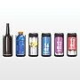 ASOBU Double-Walled Vacuum-Insulated Stainless Steel Multi-Can Cooler Sleeve with Reusable Pocket Straw, Blue (FC4G)~#|#~sp218083272_sc7
