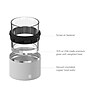 ASOBU On the Rocks Insulated Whiskey Kuzie, 10.5 oz., White (NA-LAO21)~#|#~sp218083317_sc7