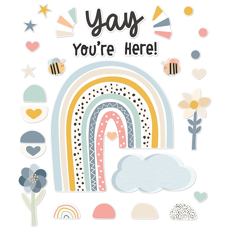 We Belong "Yay You're Here!" Bulletin Board Set image 1
