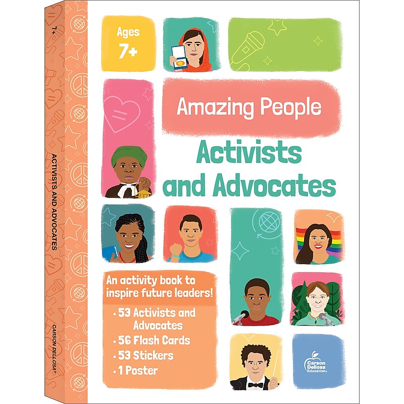 Carson-Dellosa Paperback Activity Book Amazing People: Activists and Advocates (705462) image 1