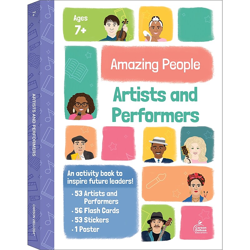 Carson-Dellosa Paperback Activity Book Amazing People: Artists and Performers (705464) image 1