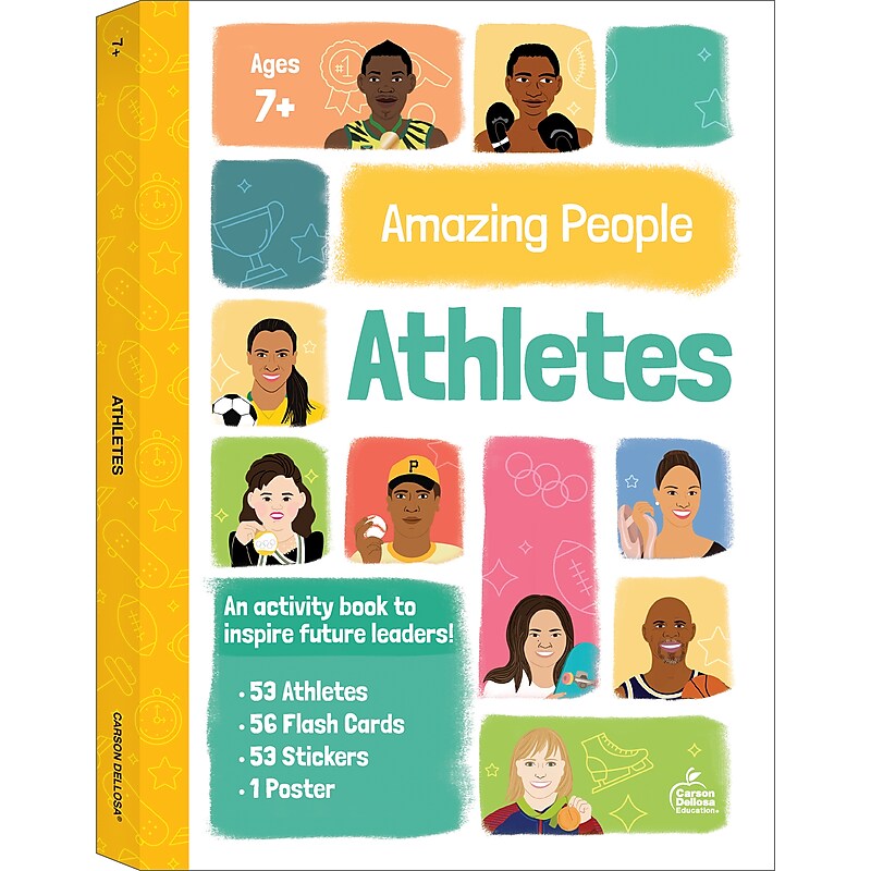 Carson-Dellosa Paperback Activity Book Amazing People: Athletes (705463) image 1