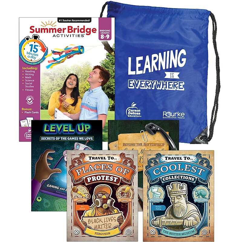 Summer Bridge Activities Paperback Book Set Summer Bridge Essentials Backpack, 8-9 (745285) image 1