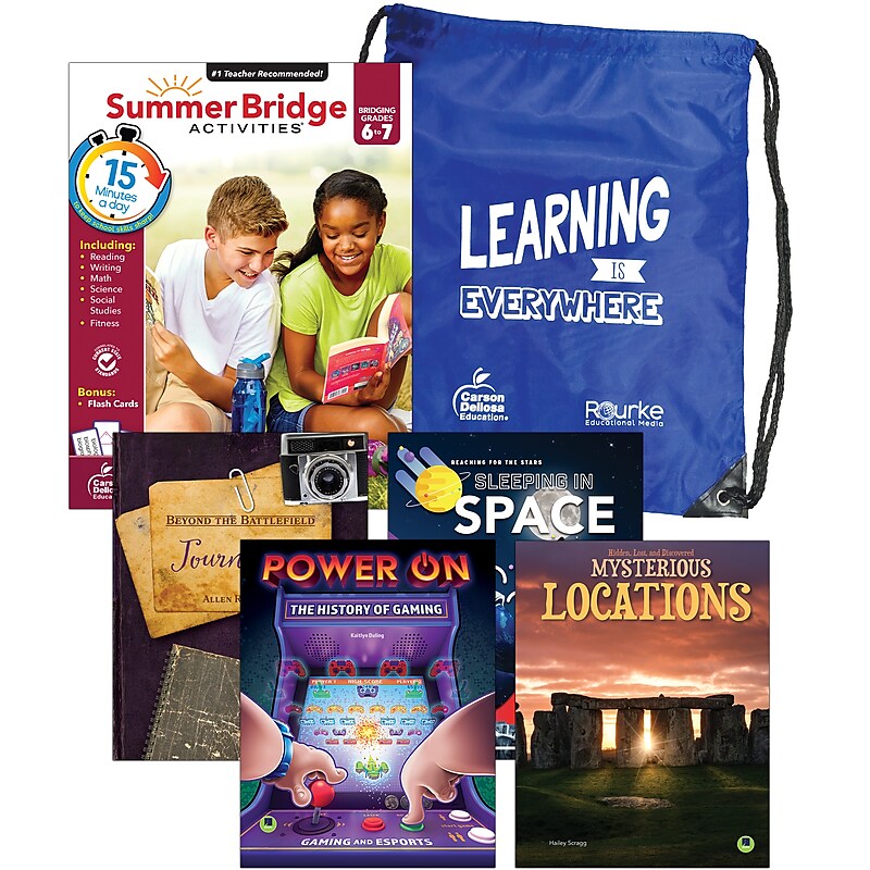 Summer Bridge Activities Paperback Book Set Summer Bridge Essentials Backpack, 6-7 (745283) image 1