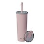 ASOBU Ocean Double-Walled Vacuum-Insulated Stainless Steel Travel Tumbler with Flexible Straw & Dual Lids, 27 oz., Pink (ICT27)~#|#~sp218084064_sc7