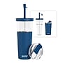 ASOBU Marina See-Through Triton Tumbler with Flexible Straw, 28 oz., Blue (ICT400)~#|#~sp218084075_sc7