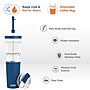 ASOBU Marina See-Through Triton Tumbler with Flexible Straw, 28 oz., Blue (ICT400)~#|#~sp218084076_sc7