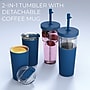 ASOBU Marina See-Through Triton Tumbler with Flexible Straw, 28 oz., Blue (ICT400)~#|#~sp218084082_sc7