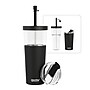 ASOBU Marina See-Through Triton Tumbler with Flexible Straw, 28 oz., Black (ICT400)~#|#~sp218084086_sc7