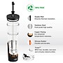 ASOBU Marina See-Through Triton Tumbler with Flexible Straw, 28 oz., Black (ICT400)~#|#~sp218084088_sc7