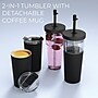 ASOBU Marina See-Through Triton Tumbler with Flexible Straw, 28 oz., Black (ICT400)~#|#~sp218084091_sc7