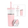 ASOBU Marina See-Through Triton Tumbler with Flexible Straw, 28 oz., Pink (ICT400)~#|#~sp218084103_sc7