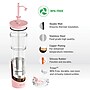 ASOBU Marina See-Through Triton Tumbler with Flexible Straw, 28 oz., Pink (ICT400)~#|#~sp218084105_sc7