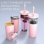 ASOBU Marina See-Through Triton Tumbler with Flexible Straw, 28 oz., Pink (ICT400)~#|#~sp218084109_sc7