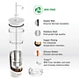 ASOBU Marina See-Through Triton Tumbler with Flexible Straw, 28 oz., White (ICT400)~#|#~sp218084114_sc7
