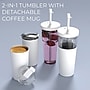 ASOBU Marina See-Through Triton Tumbler with Flexible Straw, 28 oz., White (ICT400)~#|#~sp218084117_sc7
