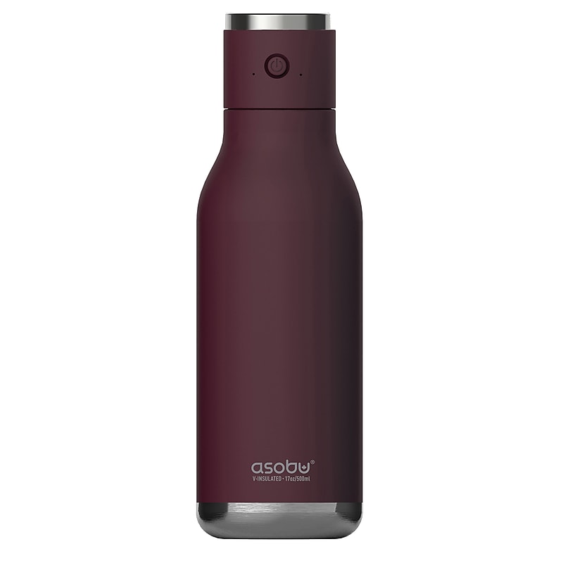 ASOBU Stainless Steel Vacuum Insulated Water Bottle, 17 oz., Purple (ADNANABT60BURG) image 1