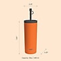 ASOBU Super Sippy Insulated Coffee Tumbler, 20 oz., Orange (NA-ICT200)~#|#~sp218084143_sc7