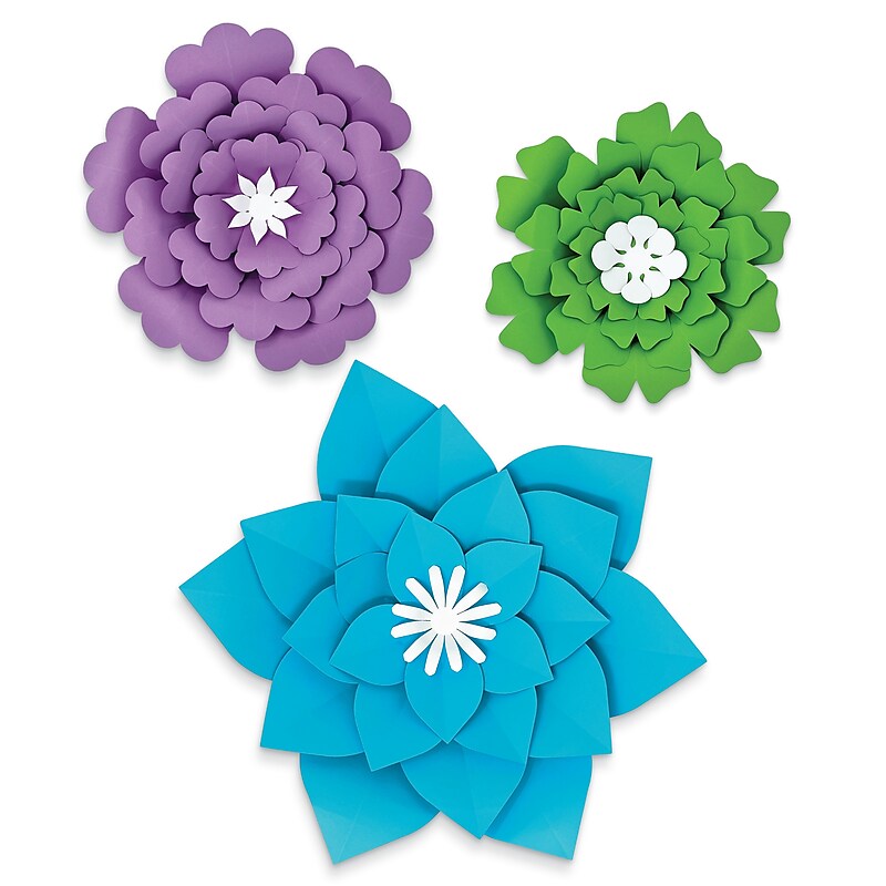 Carson-Dellosa Happily Ever Elementary Creatively Inspired Blue, Purple, Green Flowers Dimensional Accent image 1