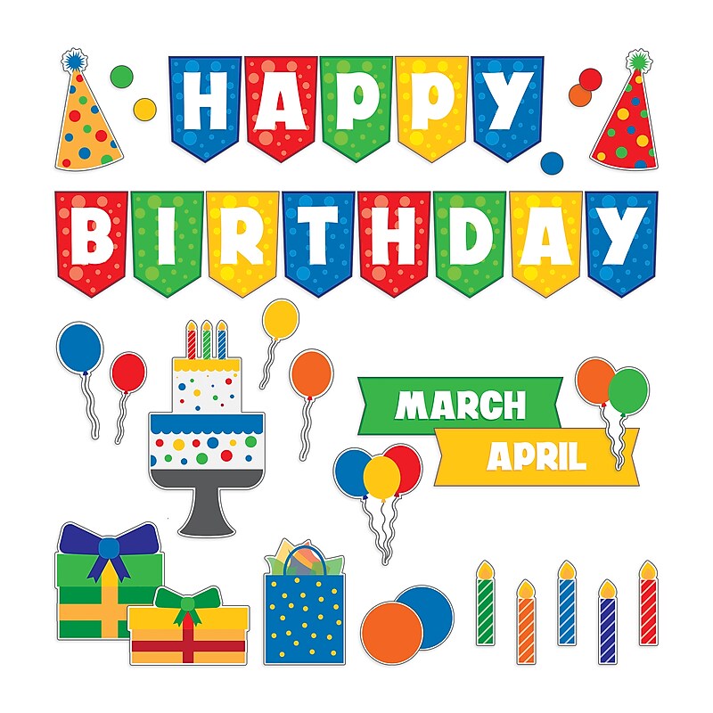 Carson-Dellosa Birthday Fun Bulletin Board Set (110562-EC) image 1