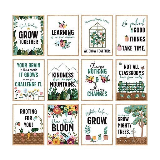 CarsonDellosa Mini Posters Grow Together Poster Set Staples